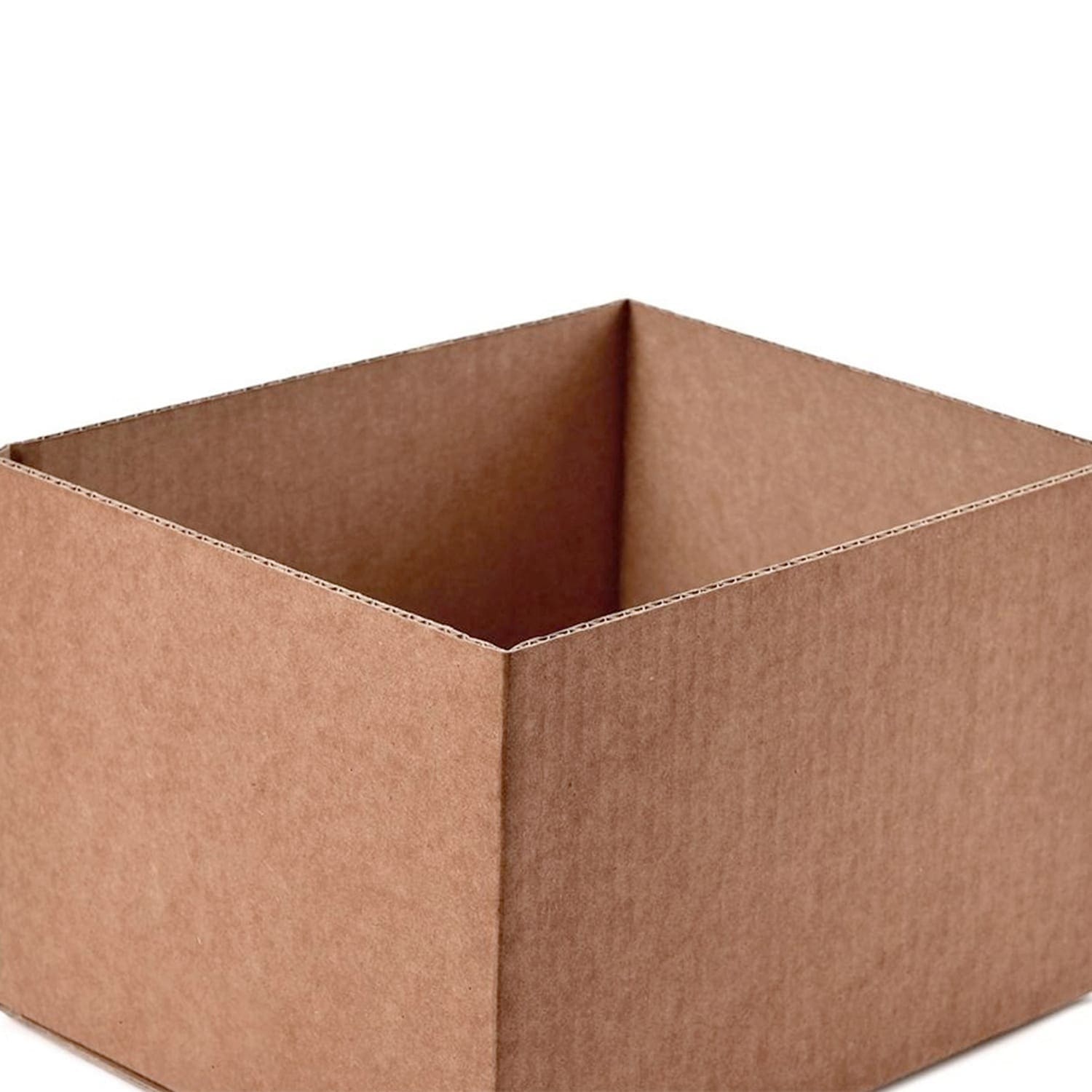 Open-top corrugated half slotted container